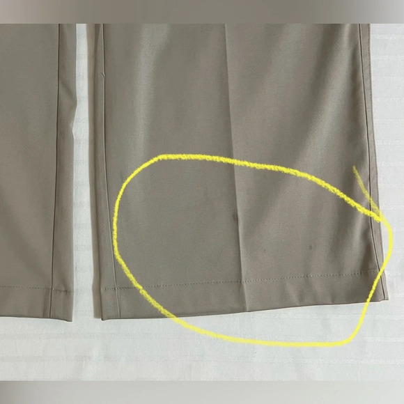 Nike Dri-Fit Size 36x30 Mens Performance Golf Pants Khaki Tan 598445 - Picture 7 of 15